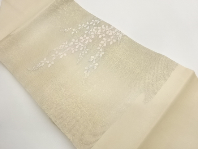 JAPANESE KIMONO / NAGOYA OBI / HIKIHAKU / PAPER CLOTH / HAGI 